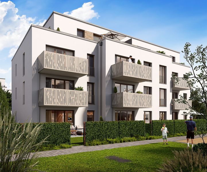Neubauwohnung mit 3 Zimmern und Balkon